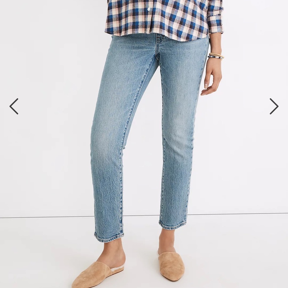 Madewell Maternity Over-the-Belly Perfect Vintage Jeans in Banner Wash, 26